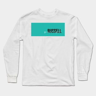 George Russell Driver Name - 2022 Season #5 Long Sleeve T-Shirt